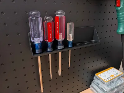 1 Inch (25.4mm) 5.5mm Pegboard screwdriver holder