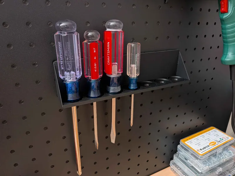 1 Inch (25.4mm) 5.5mm Pegboard screwdriver holder