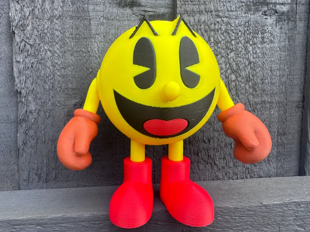 Process Layout Man Pac-Man - Free 3D Print Model - MakerWorld