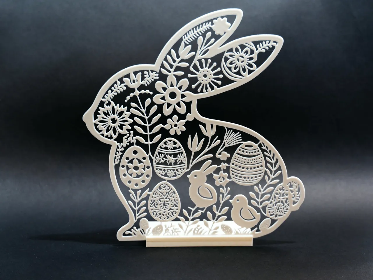 easter bunny silhouette decor view 3