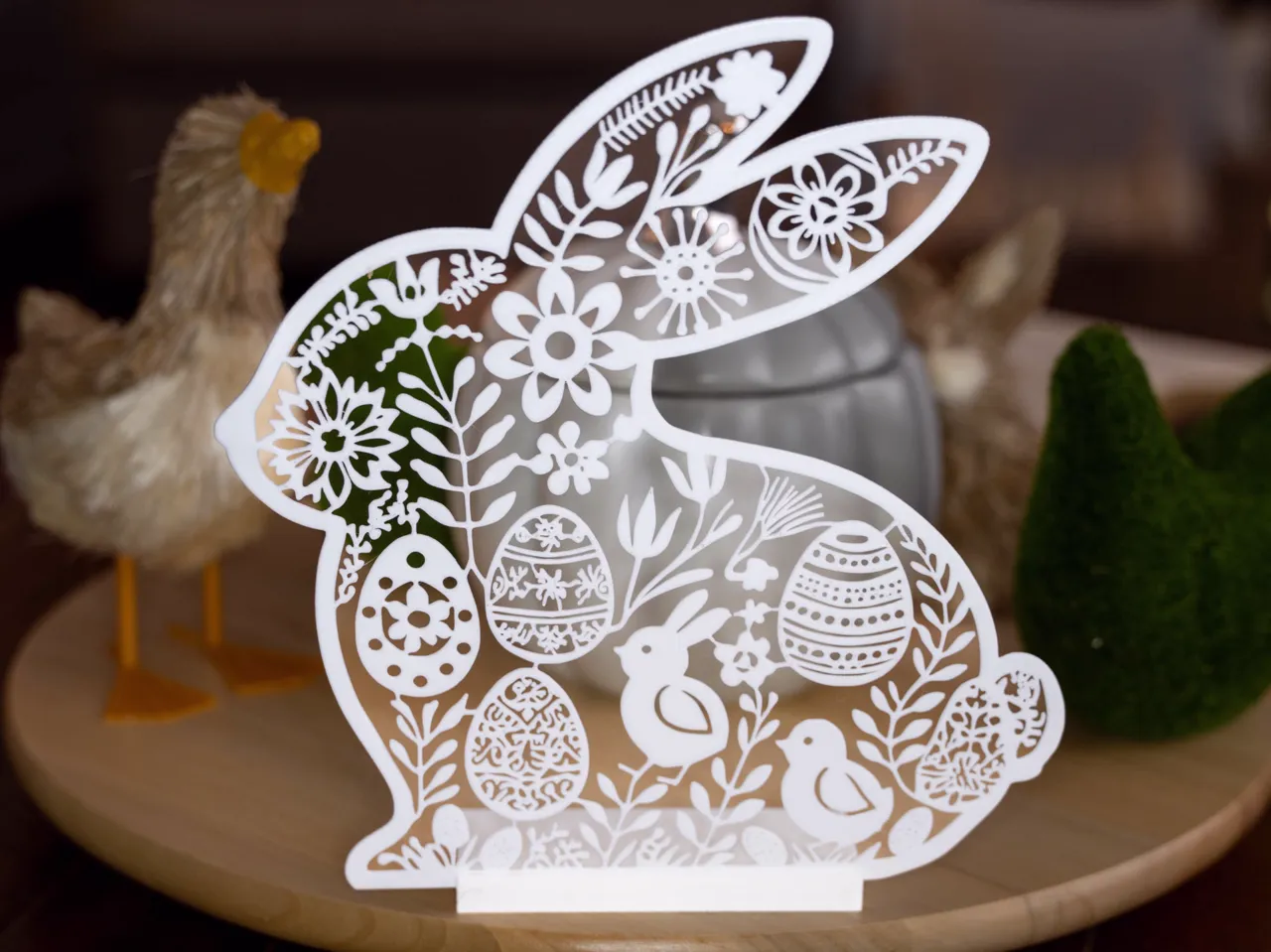 easter bunny silhouette decor view 4