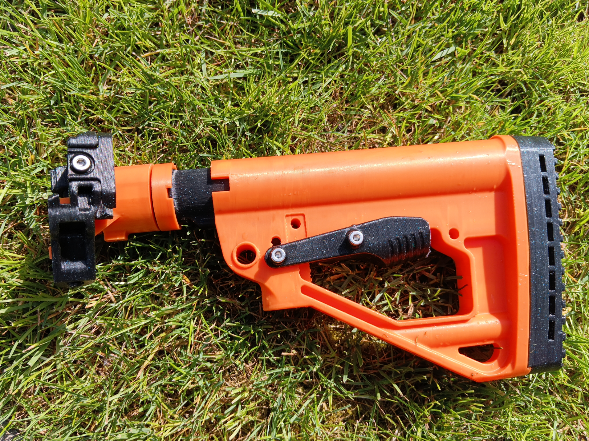 AK12 stock Picatinny rail folding and telescopic 