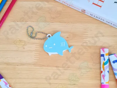 Cartoon Shark Keychain