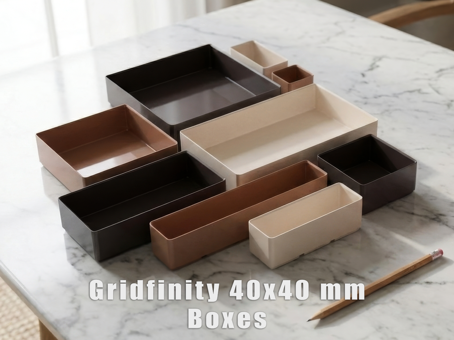 Gridfinity 40x40 mm – Storage Boxes (Bins)