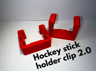 Hockey stick holder clips for travelling