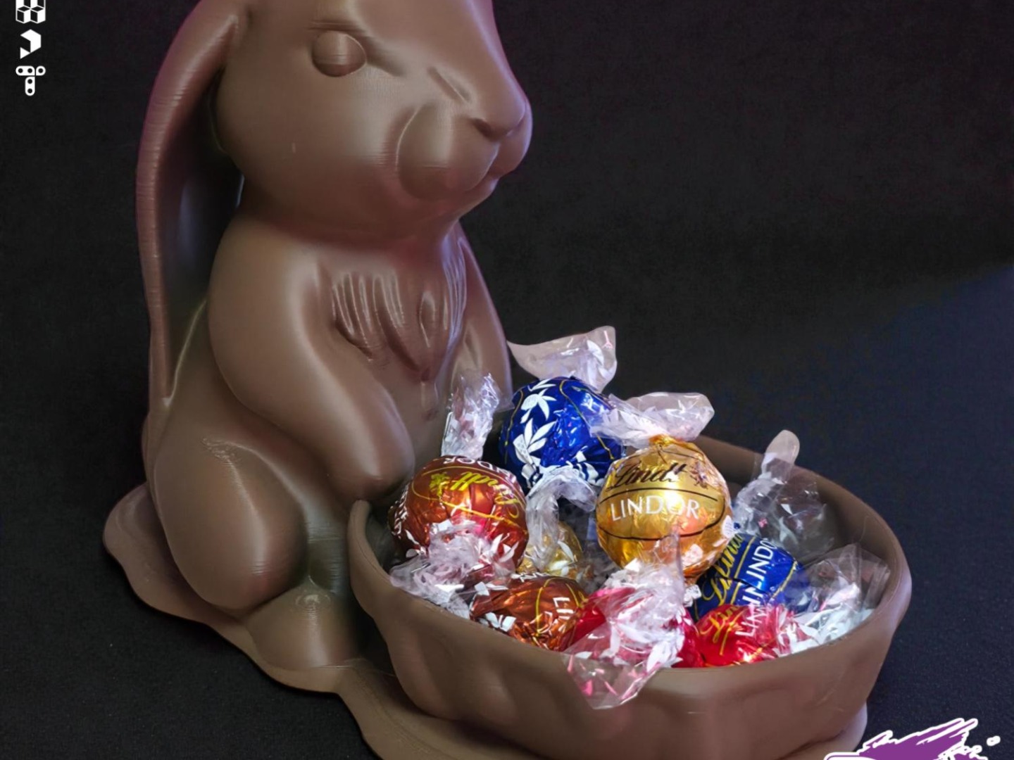 Chocolate Bunny Bowl ( No Supports )