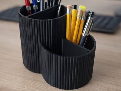 RibDesk Duo – Minimalist Pen Organizer