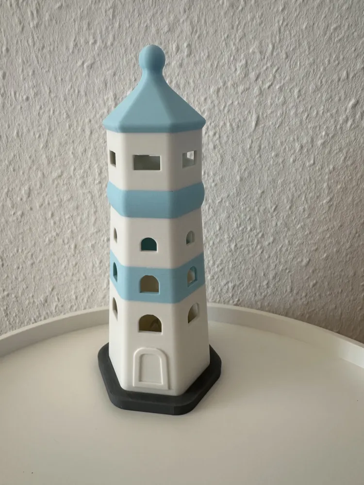 Simple Lighthouse Tealight AMS by Kann_Nix_PrintDesign MakerWorld ...