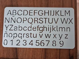 Stencil letter [Aptos 20mm]