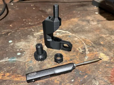 Drill Press Heat-Set Insert Soldering Iron Holder