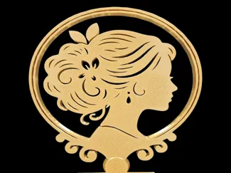 Golden Muse Card Holder