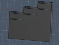 Side supports to continue to 6 teir.