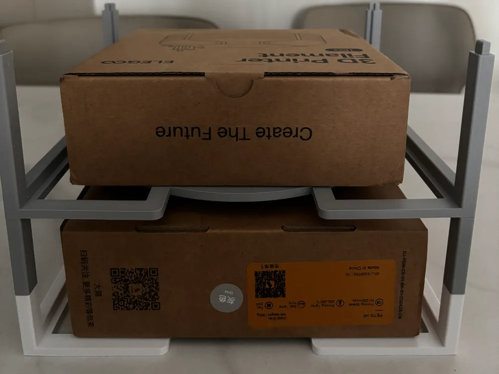 Infinitely Stackable Filament Spool Storage Rack - Free 3D Print Model ...