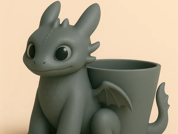 Porte-crayons dragon Krokmou