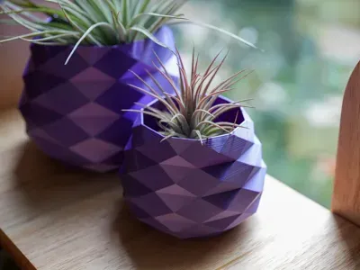 Faceted Diamond Vase 