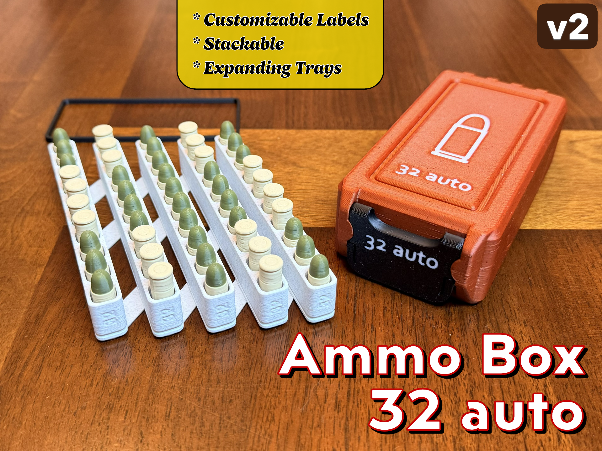 32 auto Ammo Box + Expanding Tray