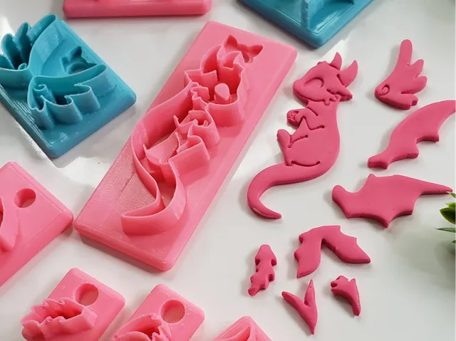 Build a Dragon Polymer Clay Earring Cutter Set