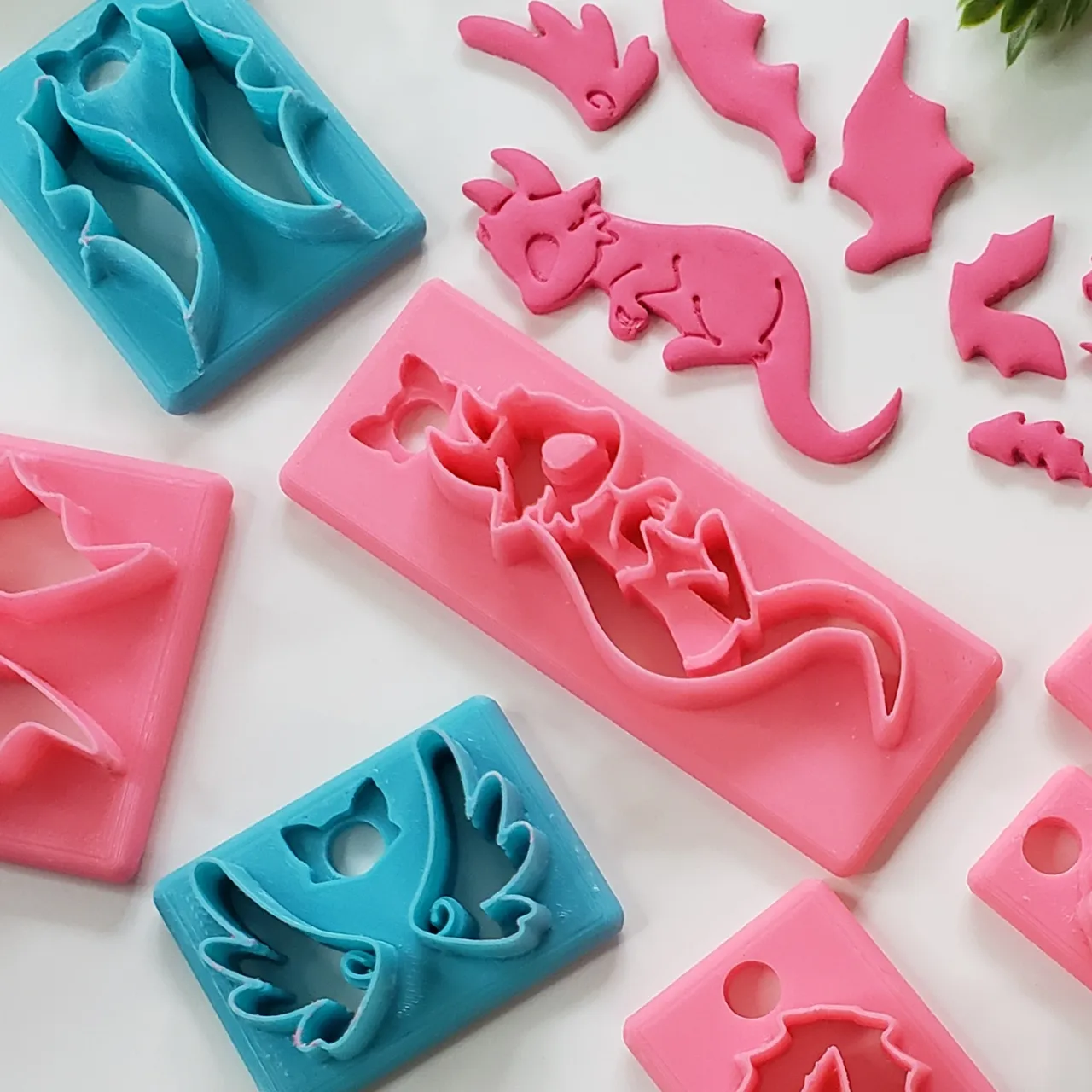 Build a Dragon Polymer Clay Earring Cutter Set view 4