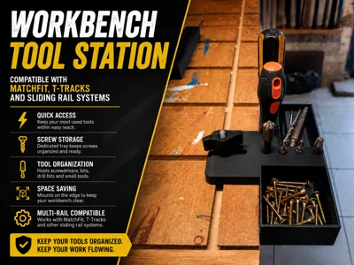 Workbench Tool Station for MatchFit & T-Tracks