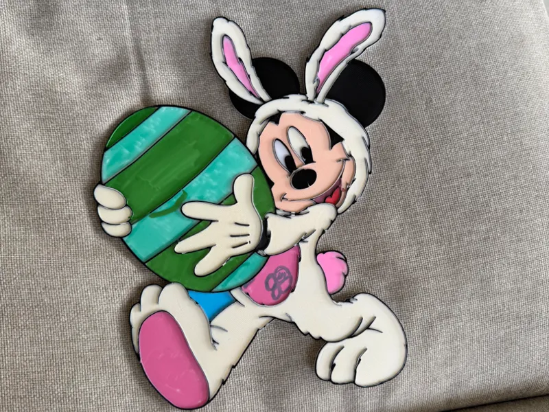 Easter mickey coloring print
