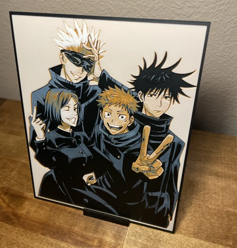 Hueforge - Jujutsu Kaisen - Gojo and the Crew