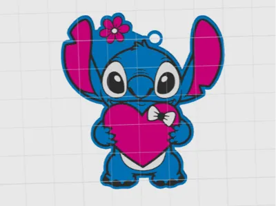 stitch keychain