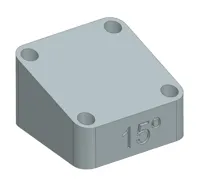 15-degree bracket 0.2mm layer, 2 walls, 15% infill