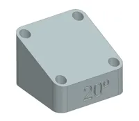 20-degree bracket 0.2mm layer, 2 walls, 15% infill