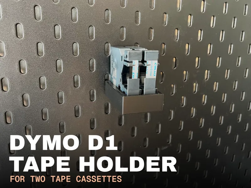 Dymo D1 Tape Holder for IKEA Skadis