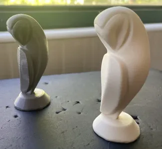 simple owl sculpture