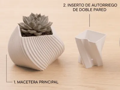 Parametric Self-Watering Planter