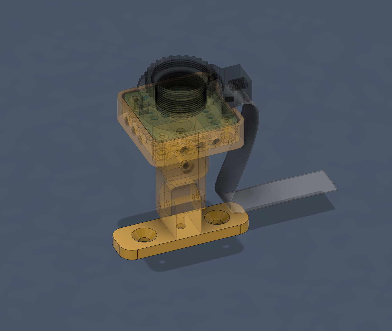 Miniatura 2 do modelo 3D Raspberry Pi HQ Camera Arm & Case