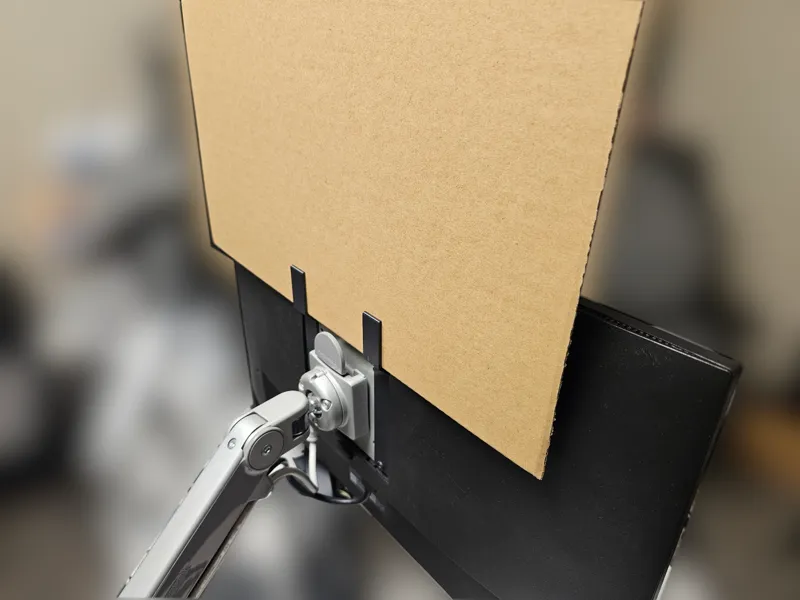 Monitor vesa mount privacy screen holder