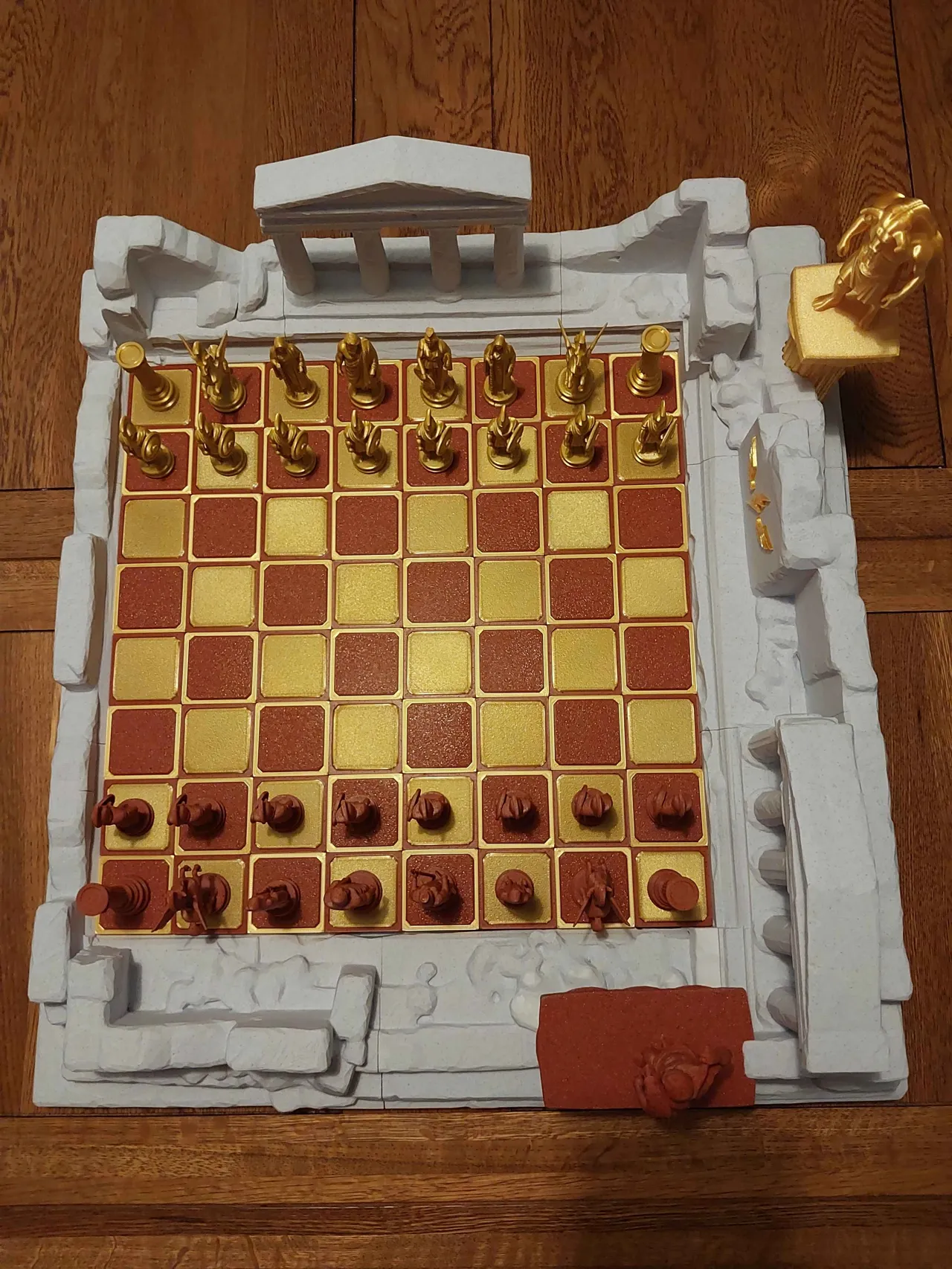 Greek Mythology Chess Set - Minotaur vs Hercules view 2
