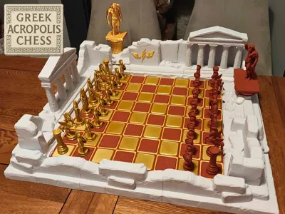 Greek Mythology Chess Set - Minotaur vs Hercules