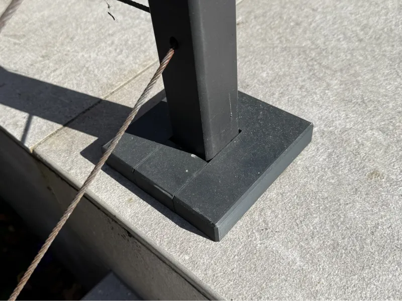 Stair Railing Base Cover - Tool-Less Assembly