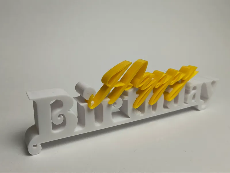 Happy Birthday 3D Dekoschrift – Geburtstagsdeko