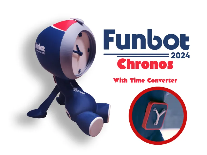 Funbot 2024 - Chronos, a clock stand