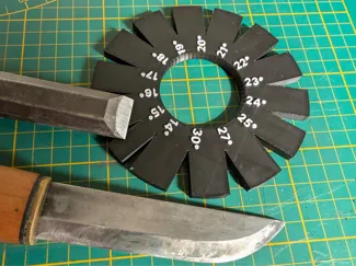 Knife & Chisel sharpening angle bevel gauge
