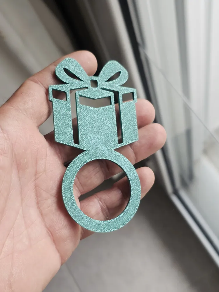 Dekoratif Yılbaşı Peçete Tutucu Seti Özel Tasarım Noel Süsü Koleksiyonluğu