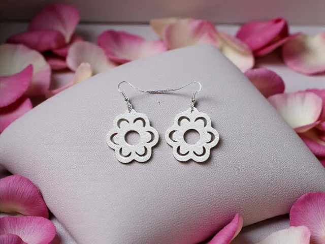 Holey flower earrings