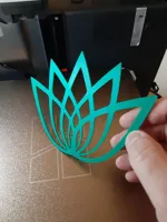 Pochoir fleur de lotus — photo 3