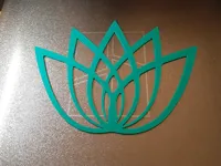 Pochoir fleur de lotus — photo 1
