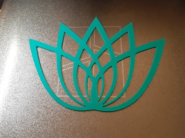 Pochoir fleur de lotus
