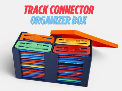 Track Connector Storage Box race track Locking Lid