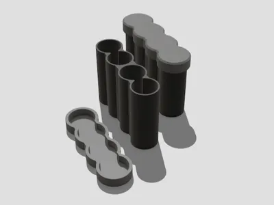 120mm Film Canister for 4 Rolls - V2