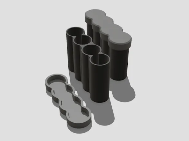 120mm Film Canister for 4 Rolls - V2