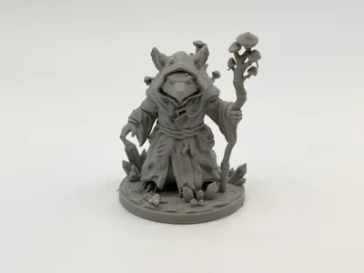 Woodland Mouse Druid - DnD Miniature