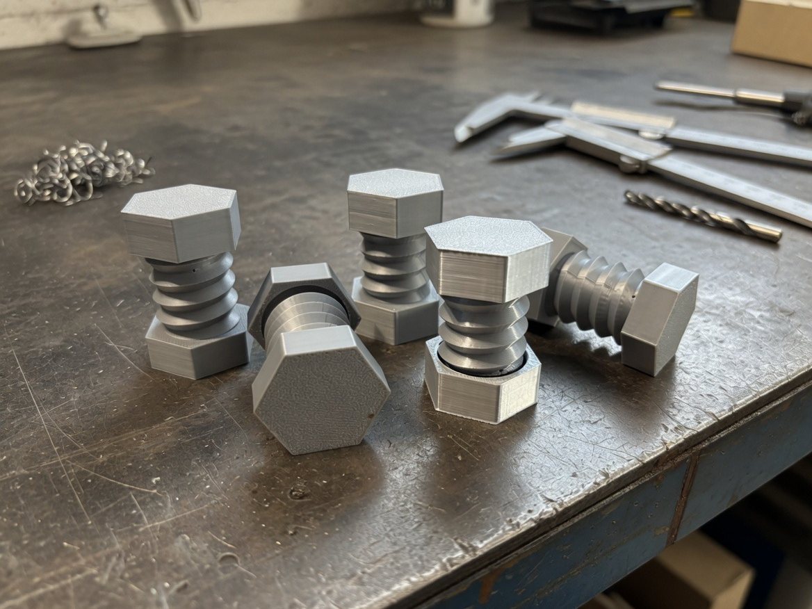 Double Clicker Nut and Bolt Fidget Clicker 