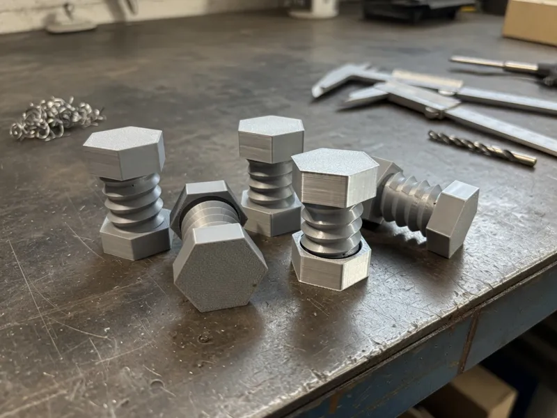 Double Clicker Nut and Bolt Fidget Clicker